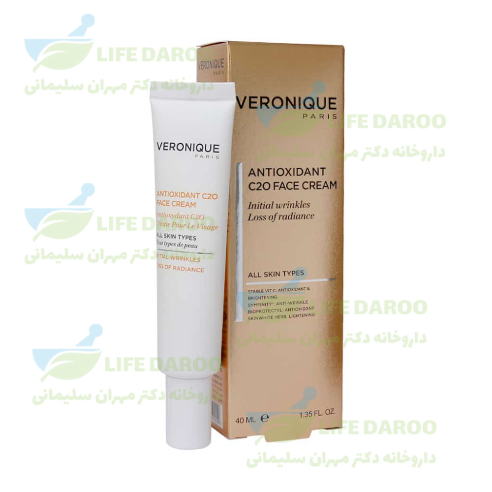 کرم آنتی اکسیدان صورت ویتامین ث ورونیک