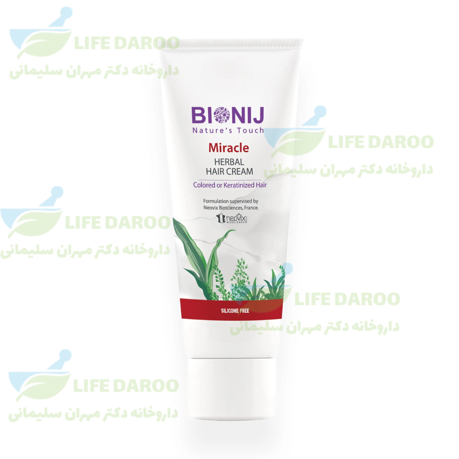 کرم مو گیاهی مناسب موی رنگ یا کراتین شده بیونیج