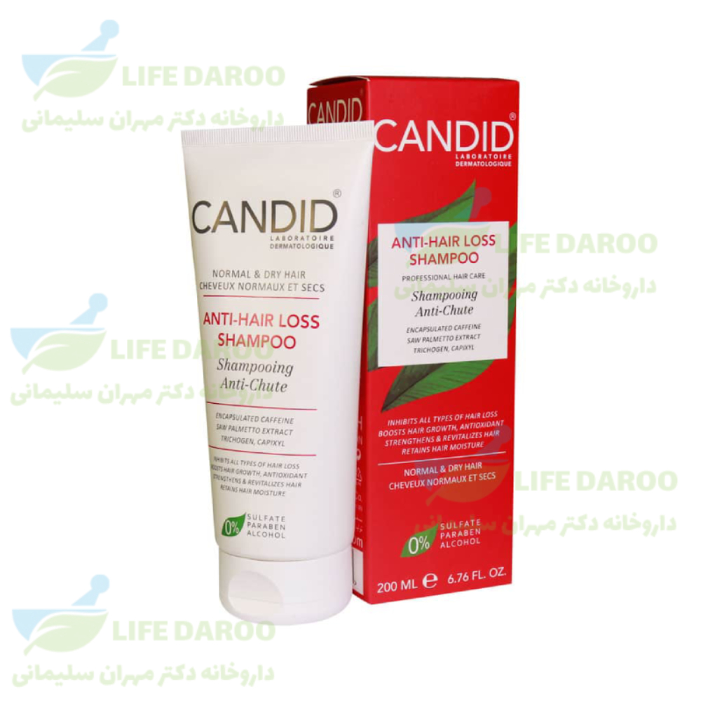 شامپو ضد ریزش موی نرمال و خشک کاندید