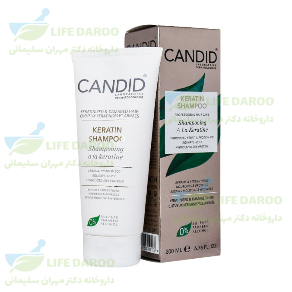 شامپو کراتینه فاقد سولفات کاندید