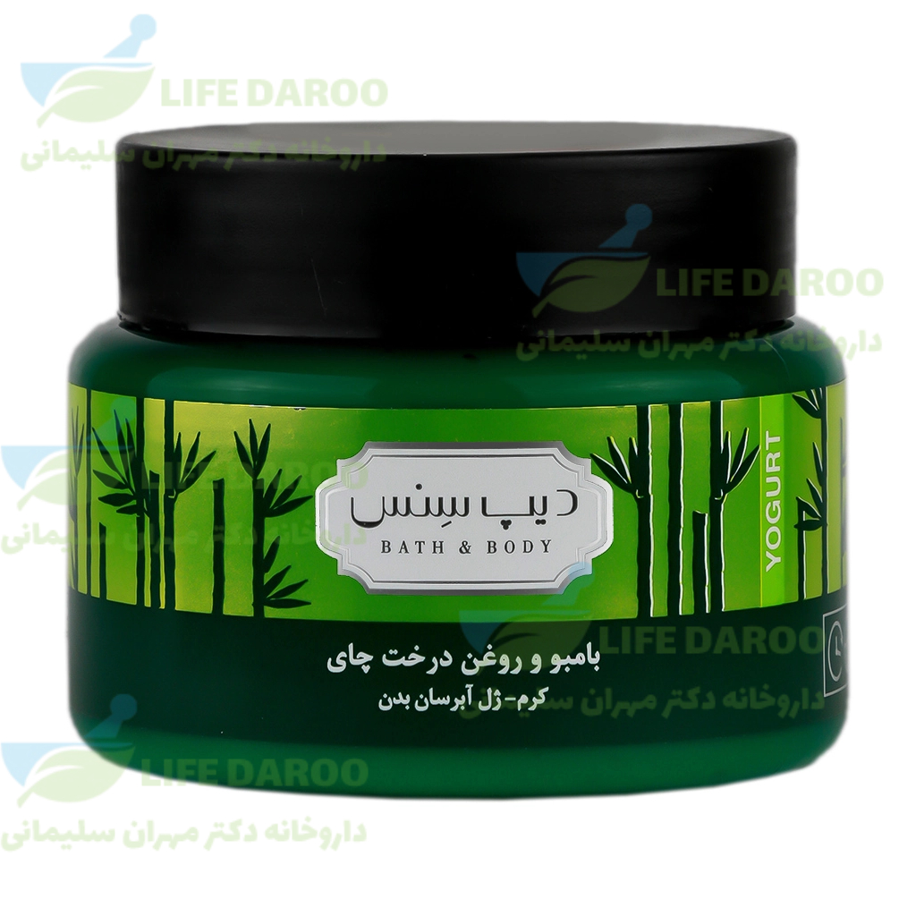 کرم ژل آبرسان بدن درخت چای و بامبو دیپ سنس