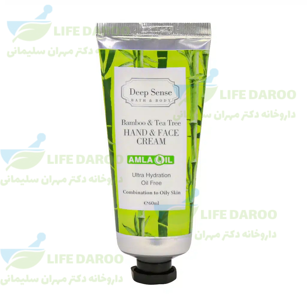 کرم مرطوب کننده دست و صورت درخت چای و بامبو دیپ سنس