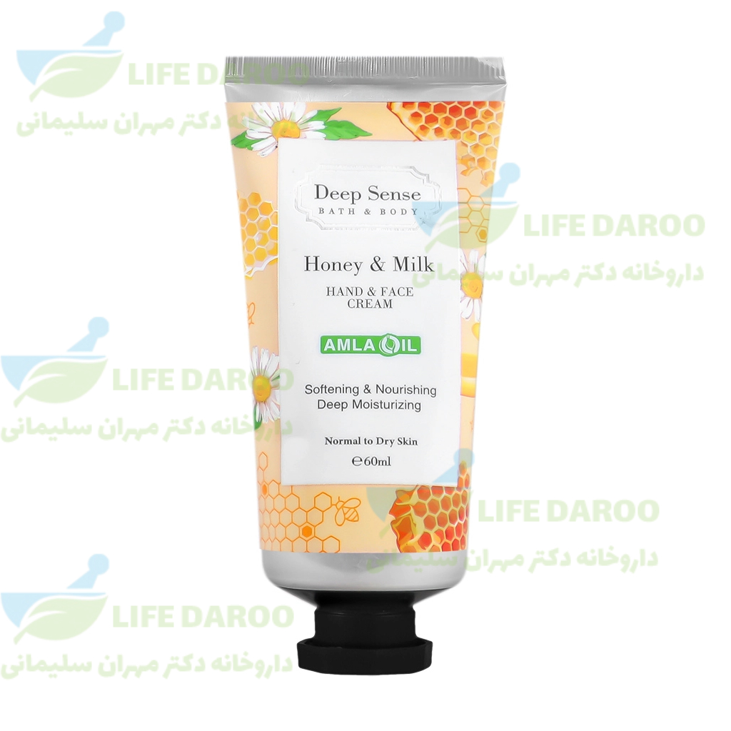 کرم مرطوب کننده دست و صورت عسل و شیر دیپ سنس
