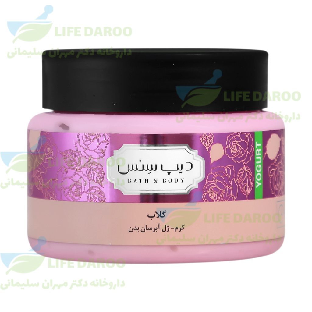 کرم ژل آبرسان بدن گلاب دیپ سنس