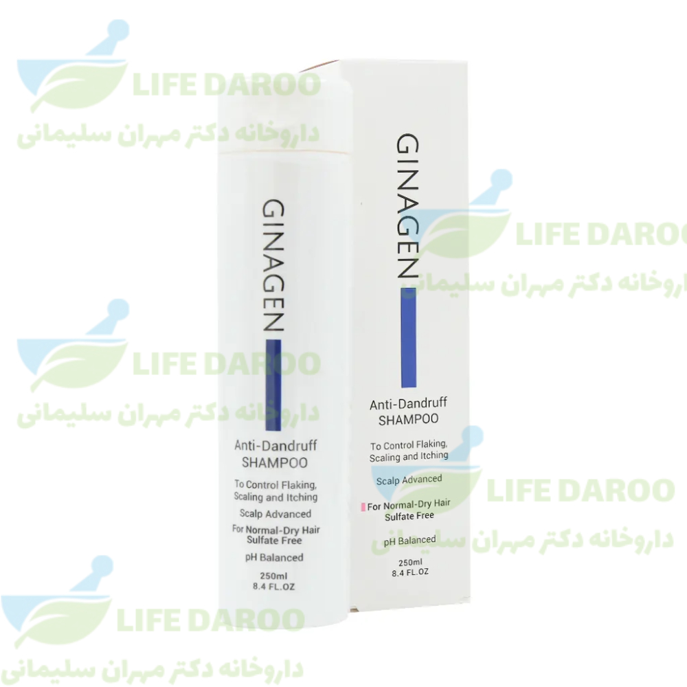 شامپو ضد شوره موی خشک و نرمال ژیناژن