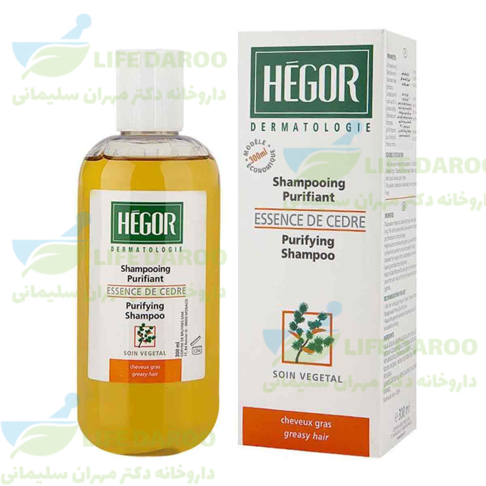 شامپو پاک کننده موهای چرب سدر هگور