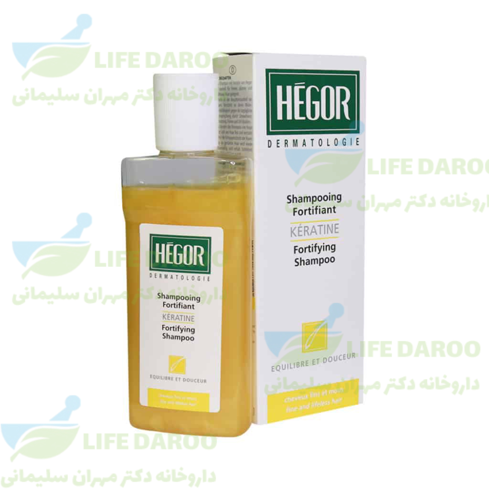 شامپو تقویت کننده کراتین موی نازک هگور