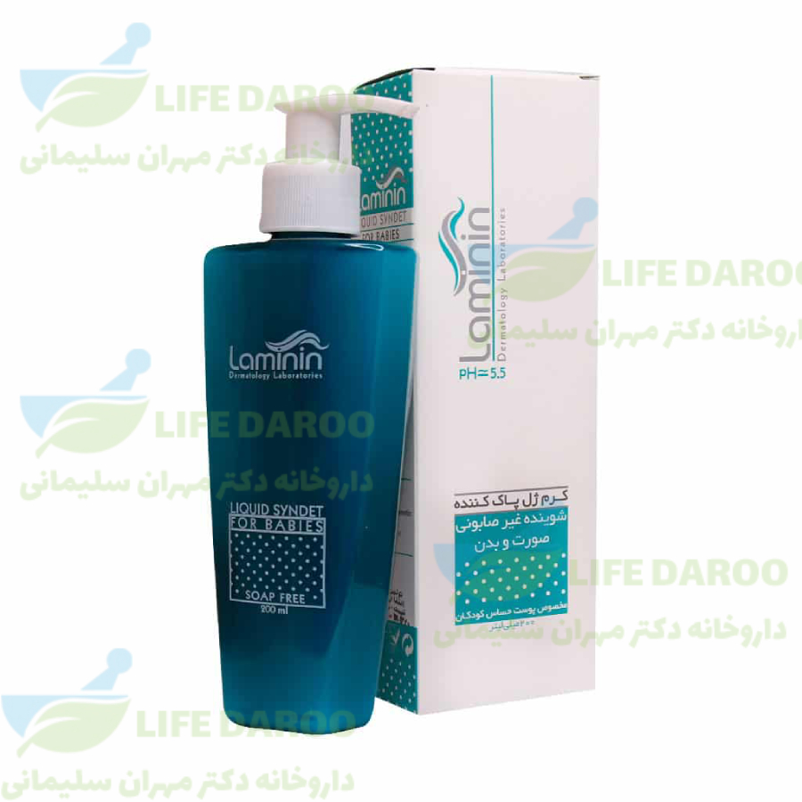 کرم ژل پاک کننده صورت و بدن کودکان لامینین