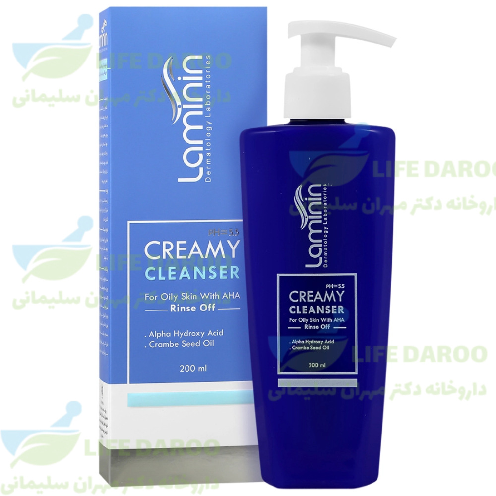 کرم ژل پاک کننده پوست چرب و آکنه ای لامینین