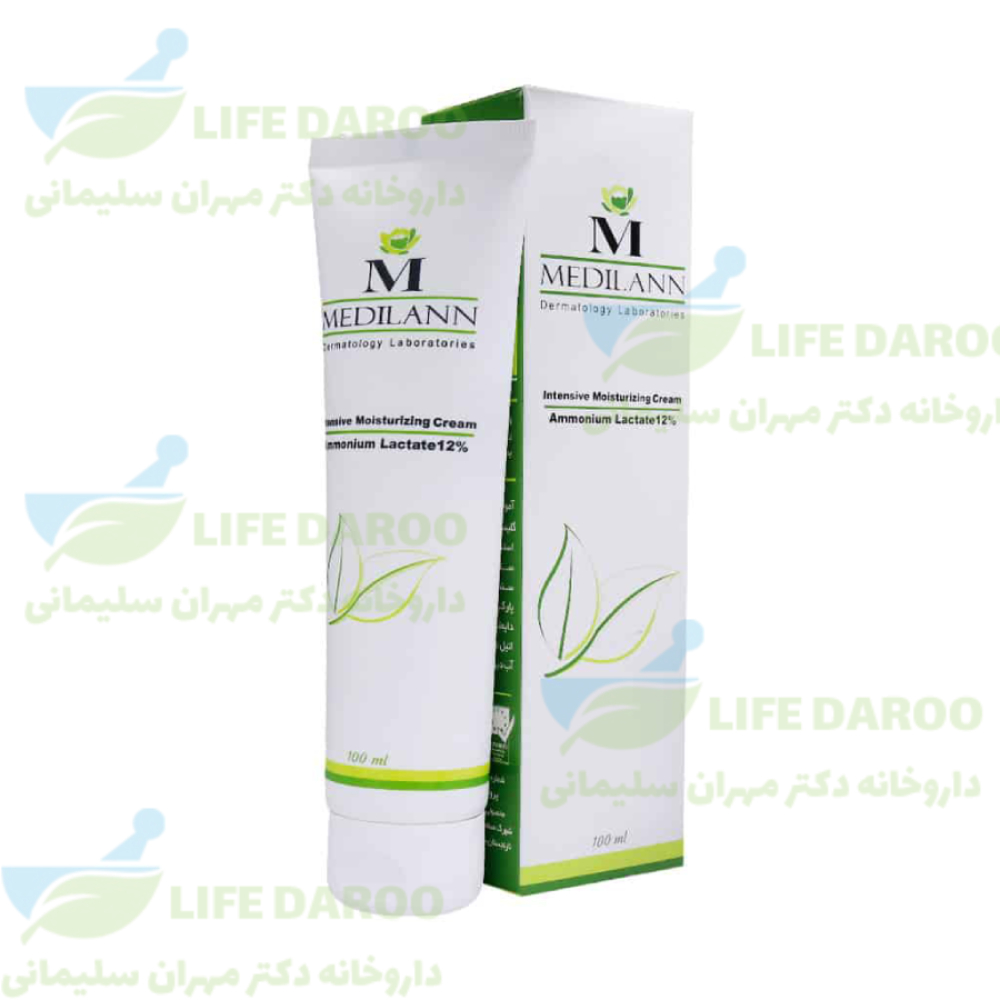 کرم مرطوب کننده آمونیوم لاکتات 12 درصد مدیلن