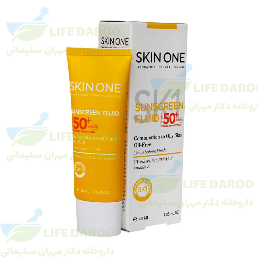 فلویید ضد آفتاب SPF50 پوست چرب اسکین وان