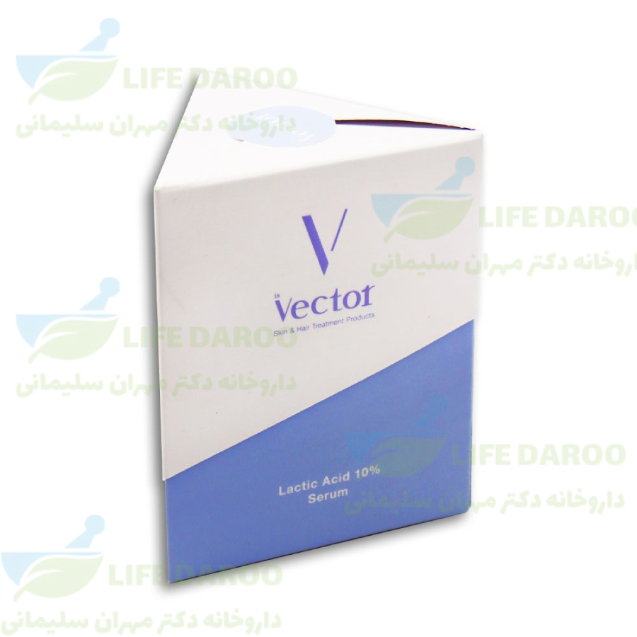 سرم لایه بردار لاکتیک اسید 10 درصد وکتور