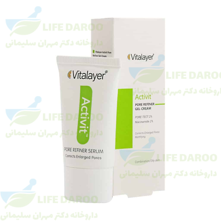 ژل کرم جمع کننده منافذ باز اکتی ویت ویتالیر