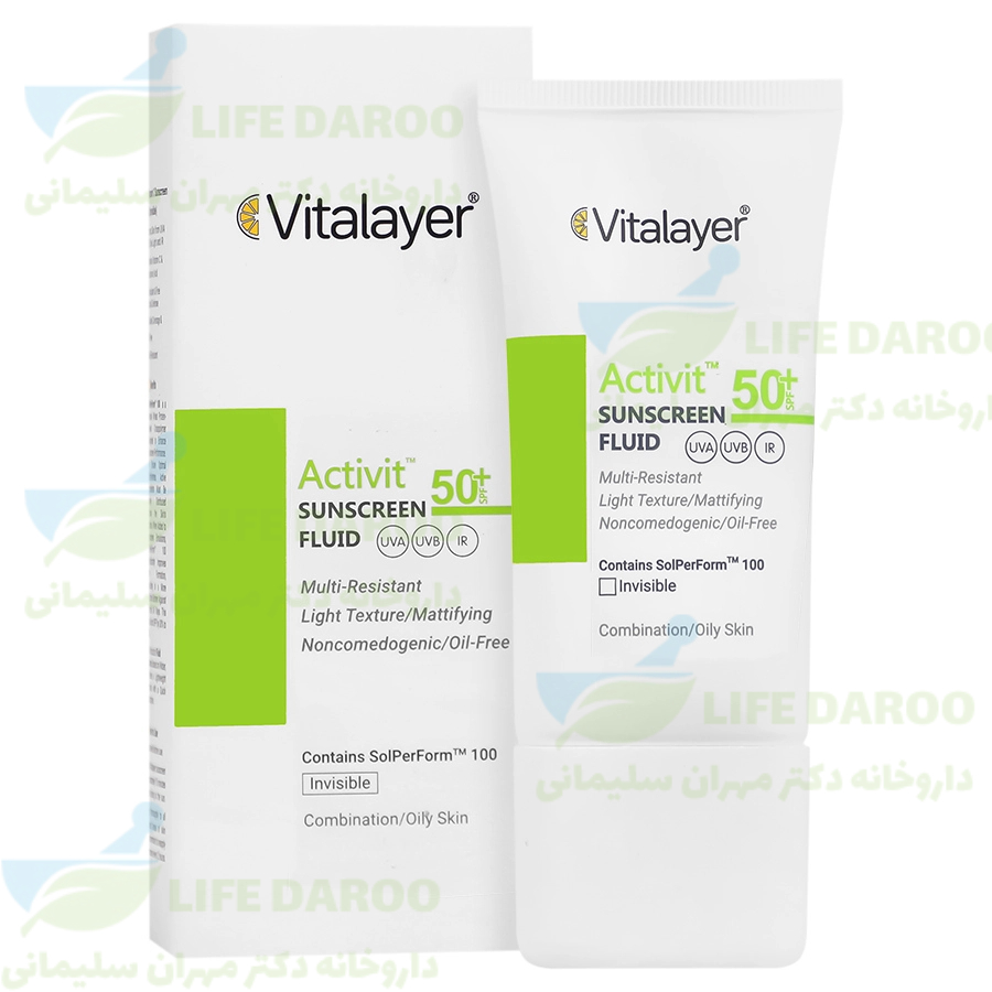 فلوئید ضد آفتاب اکتی ویت SPF50 ویتالیر