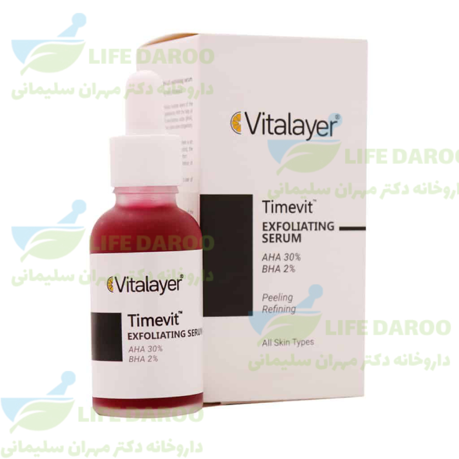 سرم لایه بردار قوی تایم ویت آ اچ آ 30 درصد ویتالیر