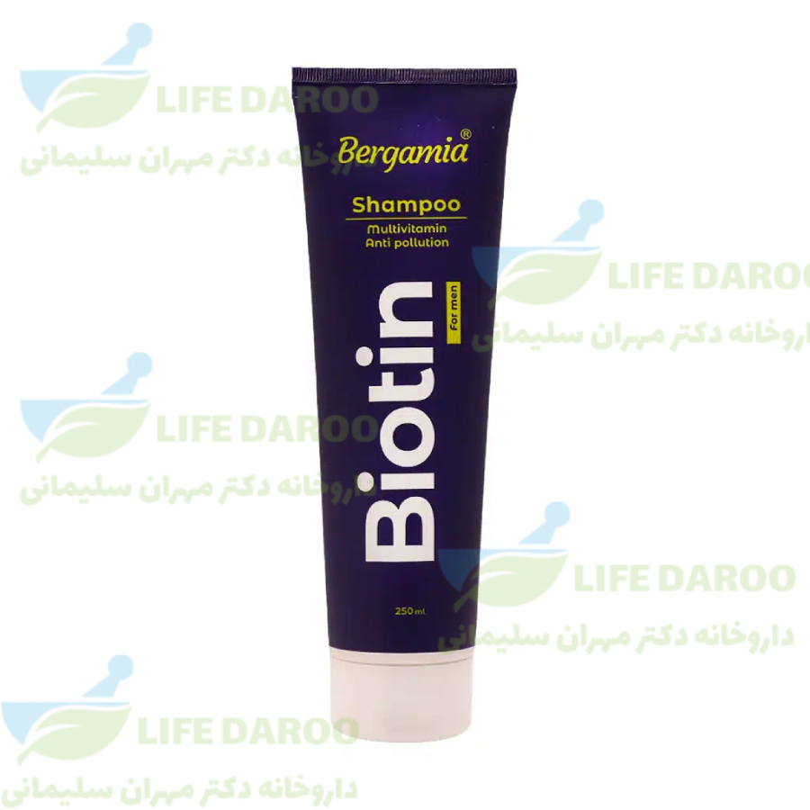 شامپو مولتی ویتامین و ضدآلودگی آقایان برگامیا