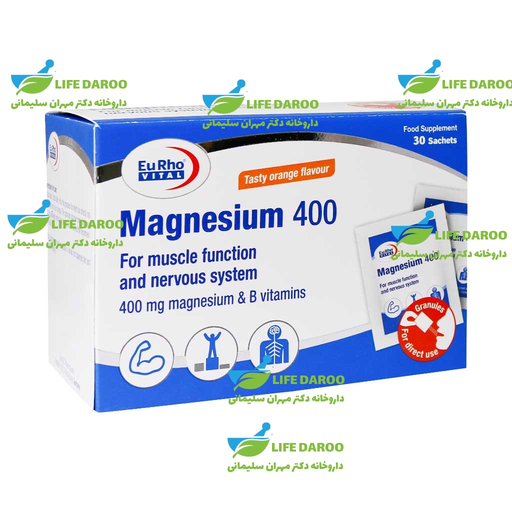 ساشه منیزیم 400 یوروویتال 30 عدد